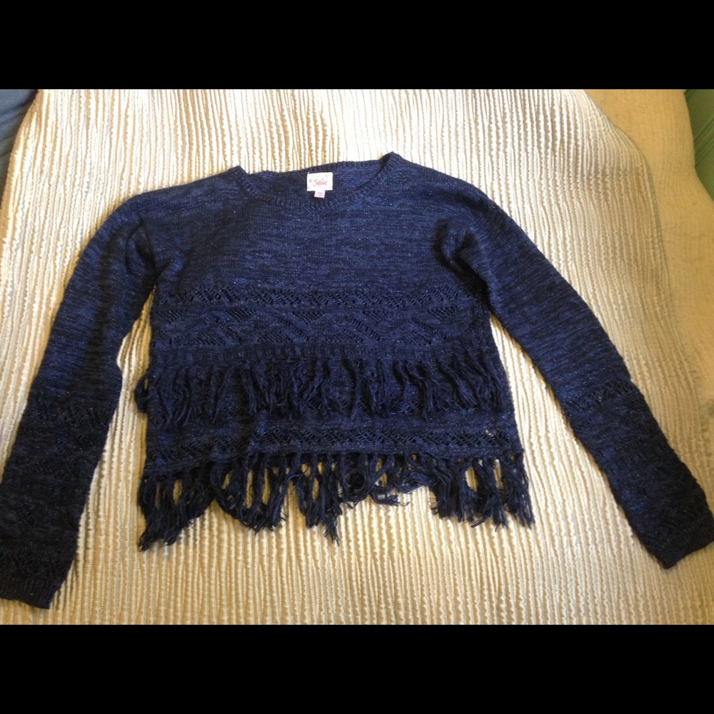 Navy Blue Justice Sweater
